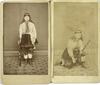 Two CDV's of Kakdy Brownell, one in Zouave uniform and one of her kneeling
