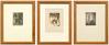 Three Doris Ulmann platinum prints of Nativity scenes in wood frames