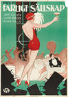 A Swedish poster from the 1929 movie, <b><i>Not Quite Decent</i></b>, starring June Collyer
