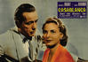One of eight Italian photobustas from 1960s rerelease of the classic, <b><i>Casablanca</i></b>, starring Humphrey Bogart and Ingrid Bergman