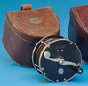 An Edward vom Hofe No. 4236-0 fly fishing reel with case