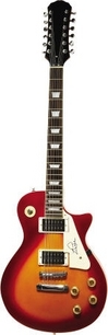 Les Paul signed guitar, 12-string Les Paul style electric guitar, signed on the pick guard