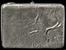 Rectangular silver Shamordok cigarette case