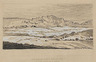 Charles C. Svendsen drawing & gouache, The World's First Battlefield in the Vale of Siddin