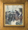 William Thomas Smedley watercolor painting, The Auction