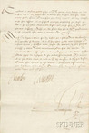 Document signed by King Charles IX of France and Catherine de Medicis