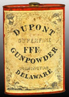 Dupont Superfine FFFg Gunpowder tin, Wilmington, Delaware