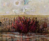 Everett Franklin Spruce: a 1990 Texas acrylic on masonite abstract landscape painting, <b><i>After the Rainstorm</i></b>