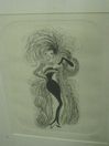 An etching by Al Hirschfeld, Josephine Baker