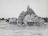 Gaines Ruger Donoho (American/Mississippi, 1857 to 1916), pencil on paper drawing titled <b><i>Forges Les Eaux</i></b>
