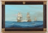 An oil on canvas nautical painting by Frederick Tordoff (American, 20th century),