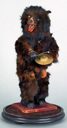 A Lambert standing bear playing cymbal automaton with single tune music box