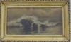 An oil on canvas painting attributed to Charles Drew Cahoon (Cape Cod, Massachusetts, 1861 to 1951), Seascape