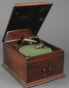 A Victrola Type VV-IX Phonograph with Exhibition soundbox in mahogany cabinet with double doors