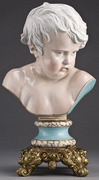 A Meissen Marcolini Period porcelain child's bust, Kinderkopf