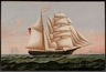 Charles Sidney Raleigh (Massachusetts, 1830 to 1925), an oil on canvas painting, portrait of the Hermaphrodite Brig <b><i>ELIZA STEVENS</i></b>