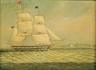 Frederick Tordoff (American, born 1939), oil on panel painting, Shipping in <b><i>Boston Harbor</i></b>