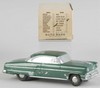 A Banthrico 1954 Kaiser Autobank car coin bank in green with box