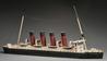 An early 20th century American painted scratch-built painted wood model of the British ocean liner <b><i>Lusitania</i></b>