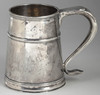 A rare circa 1711 to 1715 colonial Boston silver cann by Nathaniel Morse