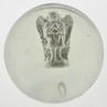 A sulphide marble with angel in tunic praying