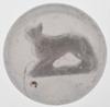 A donut hole Fox sulphide marble, so called because of the open area under the animal's belly
