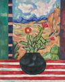 Marsden Hartley oil on board painting, Untitled (Still Life), signed Marsden Hartley and dated 1919, lower right