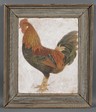 American School, early 20th century portrait of a fancy-feathered rooster, attributed to Dr. Charles B. Davenport, Cold Springs Harbor, New York