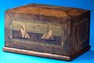 A rare inlaid wood English Trinity House bank