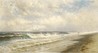 Francis Augustus Silva oil on canvas painting, Long Beach, signed F. A. Silva