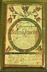 Watercolor and ink on paper fraktur bookplate for Sahrah Detweiler dated