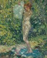 Frederick Carl Frieseke oil on canvas painting, Nude (Giverny), circa 1906, signed