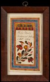 A bookplate inscribed to Philip Hoots, attributed to David Kriebel, dated 1804, showing a flowering plant