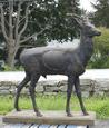A cast iron stag garden figure by Robert Wood & Co. Ironworks of Philadelphia