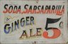 An American School oil on canvas painting, Soda Sarsaparilla & Ginger Ale, New York, late 19th century