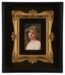 A Continental, 19th century, porcelain portrait plaque by the artist Wagner, for C.M. Hutschenreuther, depicting a female figure with flowing hair