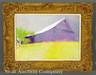 Wolf Kahn oil on canvas painting titled Little Leining Barn, signed