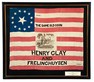 A Clay and Frelinghuysen The Same Old Coon 1844 presidential campaign flag
