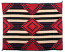 Navajo chief's blanket, third phase with central stepped diamond design