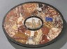 Grand Tour micromosaic and specimen-inlaid paperweight, Italy, second half 19th century