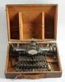 A Blickensderfer No. 5 typewriter in original wood carrying case