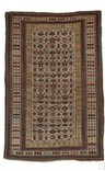 Daghestan antique area rug, East Caucasus, late 19th century, the ivory field with rows of palmettes and rosettes