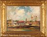 Edward Henry Potthast oil on wood panel painting,