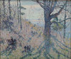 Allen Tucker (American, New York, 1866-1939) oil on canvas painting, New England Coast, signed 1911