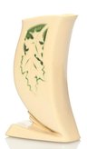 A Roseville pottery Silhouette trial glaze vase, shape 781-6, in tan with green