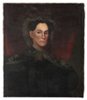 Attributed to Thomas Jefferson Wright, an oil on canvas painting, Portrait of a Lady, circa 1845, unsigned