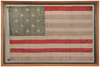 A Francis Hopkinson Annin & Co. American National silk flag with 13 stars