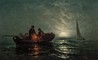 Charles Henry Gifford oil on canvas painting, Sunset, signed 1883