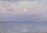 William Edward Norton and Studio oil on board painting, Sunrise, signed