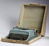 An Olivetti Underwood Model Studio 44 portable typewriter in original carrying case